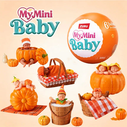 New Autumn Limited Edition Zuru Mini Brands My Mini Baby Pumpkin Patch Mystery Capsule Collection Doll Blind Box Toy