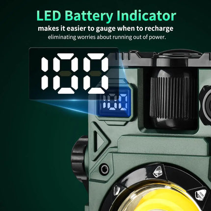LED Work Light, Portable Work Light, Work Lights on Stand Rotatable Stand and Handle, Hook Design LED Flood Light for Workshop