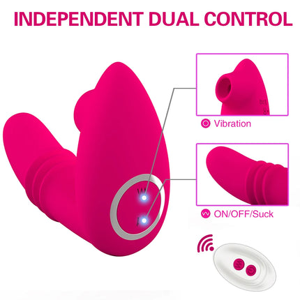 Wireless Remote Control Sucking Dildo Vibrator Wearable Panties G Spot Vibrators Vagina Stimulator Adult Sex Toys For Women