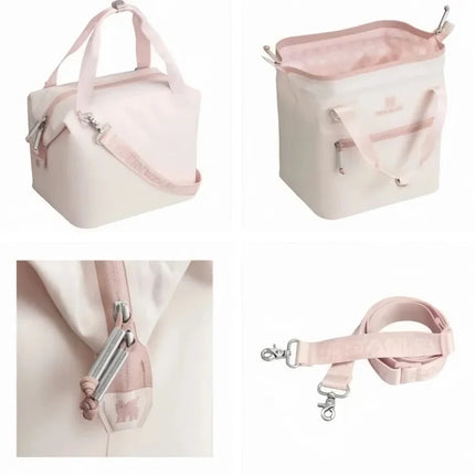 New Woven Organ Lunch Bag Office Workers Portable High-Capacity Waterproof Portable Warm Bag Daily Collocation Girl Series