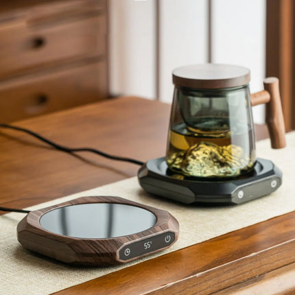 220V Cup Heater Coffee Mug Warmer Heating Pad Warmer Coaster 3 Gear Temperature Electric Hot Plate For Milk Tea Coffee Water 30W