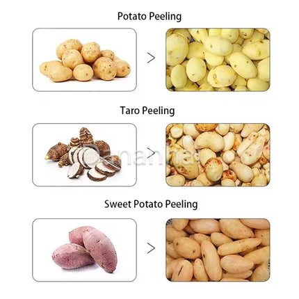 Professional Electric Potato Peeler Efficient Fully Automatic Cleaning Machine for Kitchen Use