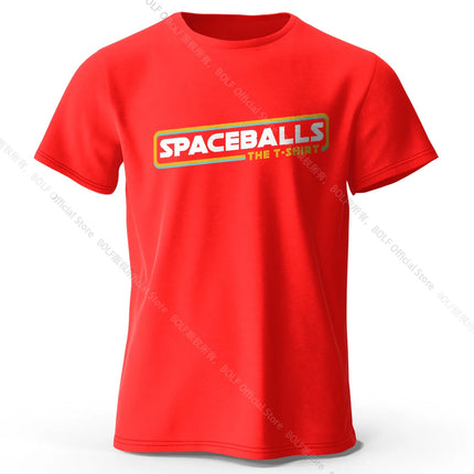 Spaceballs Printed T-Shirt 100% Cotton Oversized Sci-Fi Graphic Tees for Men Women Summer Tops Nerd Streetwear