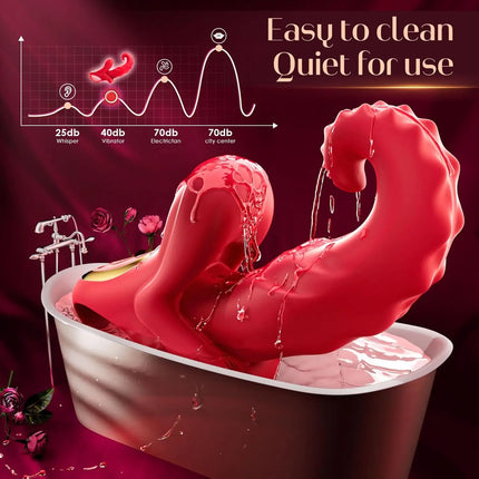 Thrusting Licking Tongue Vibrator for Women G Spot Clit Stimulator Female Masturbation Nipples Vagina Massager Adults Sex Toy