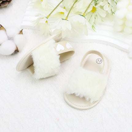 Baby girl winter breathable front shoes cute plush toddler shoes baby shoes