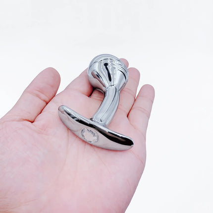 1pcs, Metal dildo anal plug, gem base butt plug, outdoor wear anchor close-fitting design, male and female masturbators, adult s