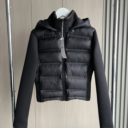 2025 Winter New Arrival  Women's Lightweight Warm Down Jacket with Long Sleeves and Zippered Hooded Sports Coat 4391742