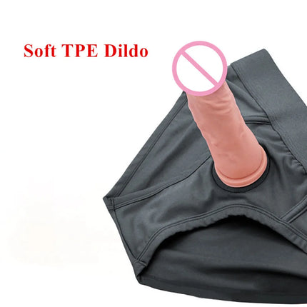 Wearable Strapon Penis for Lesbian G Spot Stimulator Dilco Panties Strap on Dildos Pants Sex Toys for Women Adult Erotic Goods