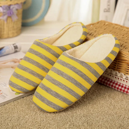 Women Indoor Slippers Warm Plush Home Slipper Autumn Winter Shoes Woman House Flat Floor Soft Silent Slides for Bedroom