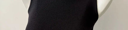Korean Sle Knitted Vest Women's Base Layer Tank Top Svel f High Collar Spring Autumn Winter Inner And Outer Wear
