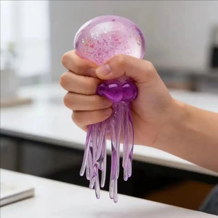 Squishies Nee Doh Medusa, Juguete Sensorial de Agua, Juguete Antiestrés de Gel Suave para Apretar
