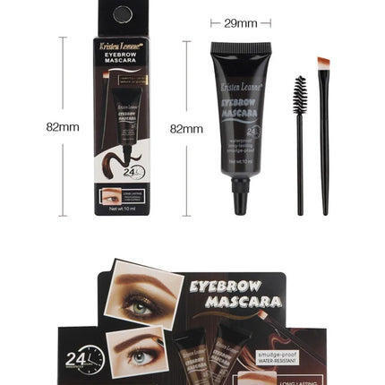 Professional Eyebrow Enhancers Cream Women Natural Liquid Dyeing Eyebrow Set Brow Tattoo Pigments Lasting Waterproof Eyebrow Gel