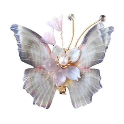 Chinese Style Flower Butterfly Hairclip Hairpin Vintage Hanfu Hair Accessories Retro Dress Headdress Hairpin Hair Jewelry