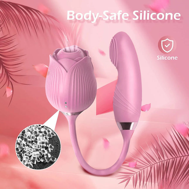 Clitoris Sucker Vibrator for Women Nipples Clit Stimulator Finger Wiggle G-Spot Vibrator Female Masturbator Sex Toy for Women