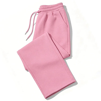 Mens Sweatpants Straight Fit Joggers for Sports and Streetwear Loose Oversized Casual Pant Drawstring Multi-pocket Men Long Pant