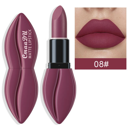 10 Colors Lip Shape Matte Lipstick Velvet Lip Gloss Long Lasting Waterproof Lip Makeup Set For Women Girls Fashion Cosmetics