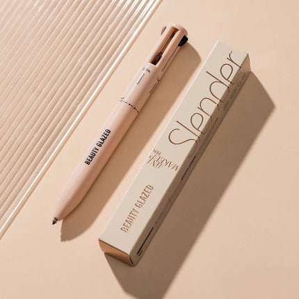 Beauty GlazedMulti-Function Beauty Glazed 4-in-1 Makeup Pen Waterproof Cosmetic Pencil for Eyeliner Brow Lip Highlighter