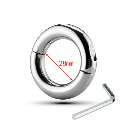 1Pc Heavy Metal Chastity Device Male Scrotum Testis Restraint Ball Stretcher Penis Rings Sex Toy for Men Gay Delay Ejaculation