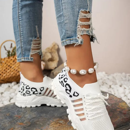 [Leopard print sneakers] lightweight and breathable  Leading the way women's casual sneakers.women's shoes sale shoes