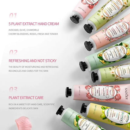 5/10PC Hand Cream Moisturizing Repair Hand Care 30g Anti Dry Hand Lotion Anti-crack Fruity Floral Fragrance Smooth HydratingSkin
