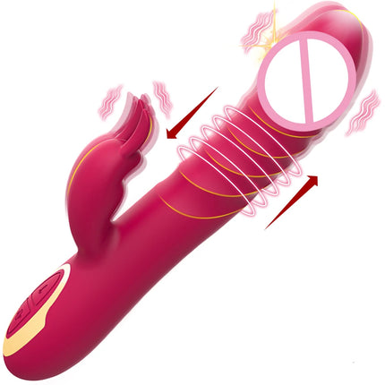 Thrusting Vibrator G Spot Dildo Sex Toy for Woman with Thrusting Vibration Rabbit Vibrators Clitoral Massager Sexual Wellness