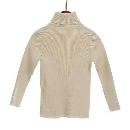1-6Y Boys Girls Turtleneck Sweaters Autumn Baby Sweater Kids Sweaters For Winter Knitted Bottoming Boys Sweaters Vetement Enfant