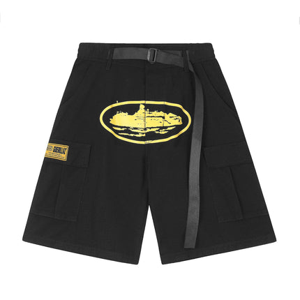 Men's Street Style Island Print Shorts - Loose Multi-Pocket Casual