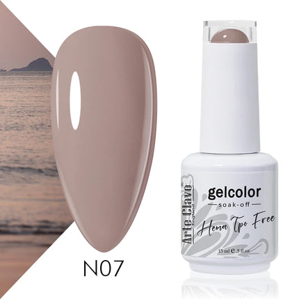 Arte Clavo Red Color Series Nail Polish UV Soak Off Varnish 15ml Manicure Nail Art Long-lasting Hema Tpo Free Gel Nail Polish