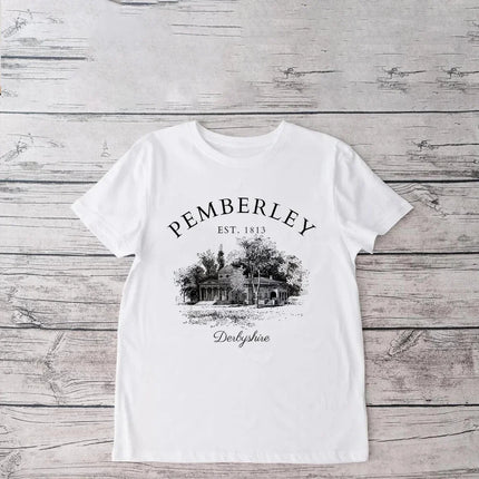 Pride and Prejudice T-Shirt Jane Austen Gift Pemberley Light Academia Shirt Literature Literary Books Shirt Bookish Reading