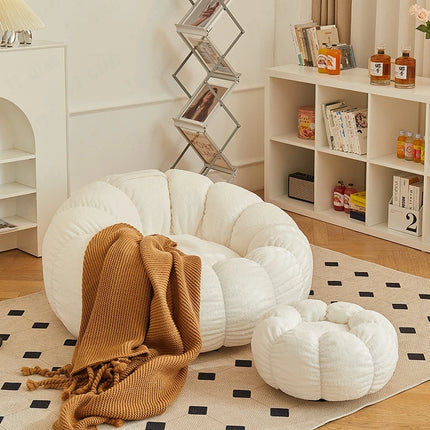 Lazy Sofa Sofa Chair balcony Leisure sleep Sofa living room sofas Modern easy chair small Sofa with Stool Bedroom Furniture