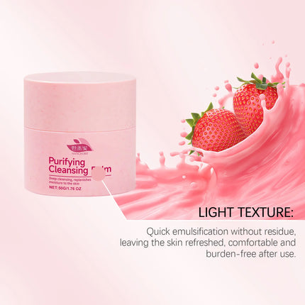 Hanchobit Strawberry Makeup Remover Balm Sunscreen Removal Moisturizing Skin Cleansing Oil Control Smooth Korean Cleansing Balm