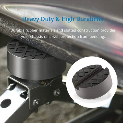 Floor Slotted Car Jack Rubber Pad Frame Protector Adapter Jacking Tool Pinch Weld Side Lifting Disk For Audi Mercedes Ford Lada