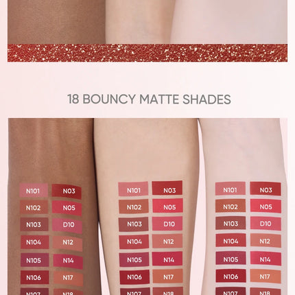 JUDYDOLL CUSHION MATTE LOCK LIP CREAM - 24hr Long-Lasting Waterproof Smudge-Proof Moisturizing That Reduces Lip Lines