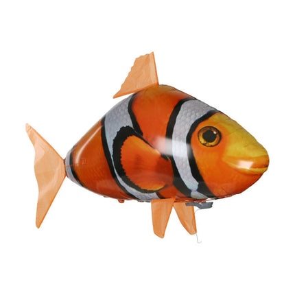 Creative Remote Control Flying Fish Shark Clownfish Electric Air Inflatable Flying Fish Party Decoration RC Animal Toy For Kids