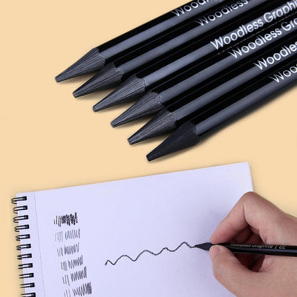 Wood Free Graphite Sketching Carbon Pencil Set for Art Students Drawing Charcoal Pencil Solid Wholesale