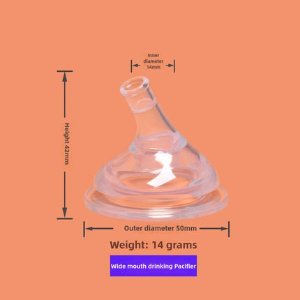 Liquid Silicone Nipples Pacifier Baby Bottle Replacement Head Drinking Head Straw Can Put Gravity Ball 100% Bpa Free