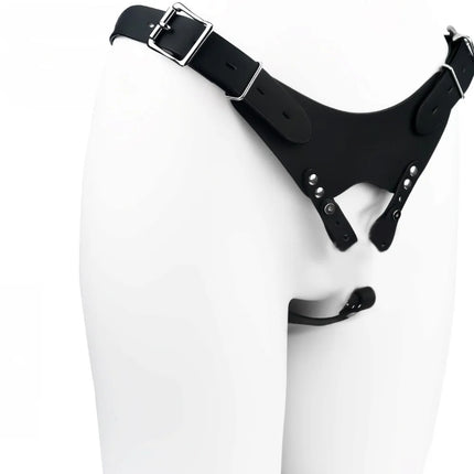 Auxiliary Chastity Belt PU Leather Band For Metal Cock Cage Belts Male Chastity Cage Accessory Harness Sex Toys For Men