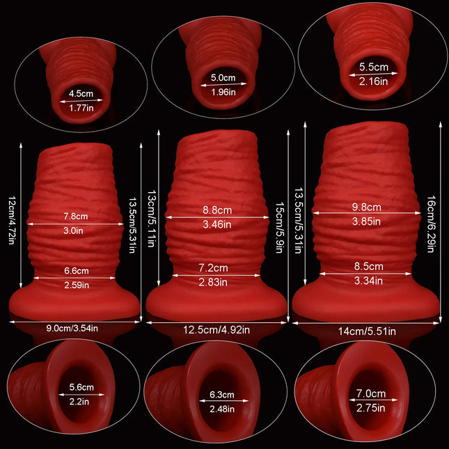 Hollow Butt Plug Soft silicone Anal dilation fisting Gay sex toys 18+ big anal plug  G-spot masturbation Vaginal/anal speculum