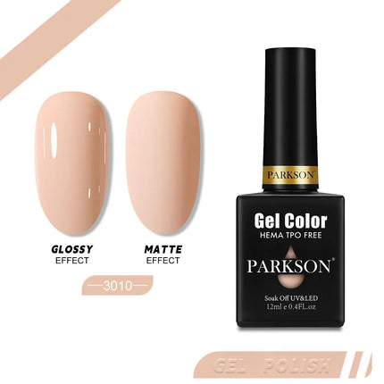 Parkson 12ml Nail Gel Polish TPO HEMA Free Glitter Semi Permanent Soak Off UV LED Long Wear Ultra Diamond Top Coat Varnish
