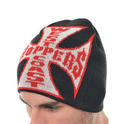 Dark Retro Gothic Knit Hat for Autumn Winter American High Street Style Trendy Cold Weather Accessory