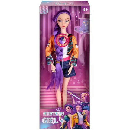 Kpop Rumi Mira Zoey Vinyl Doll Anime Hunters Girl 11 Inch Articulated With Theme Music Cute Toy 3PCS Set Gift for Kids Girl Fans