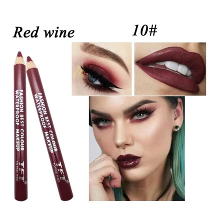 Fashion Long Lasting Glitter Colourful Eyeliner Pencil with Sharpener Eye Shadow&Liner Pen Matte Waterproof Highlighter Pigment