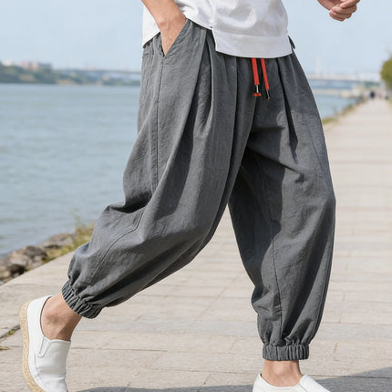 Men Loose Harem Pants Fashion Man Chinese Overweight Sweatpants Quality Casual Brand New Male Trousers