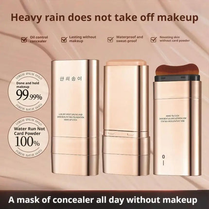 Double Ended Foundation Stick Long-lasting Non-tarnishing Effect Eraser Foundation Make-up Stick Foundation Makeup Concealer