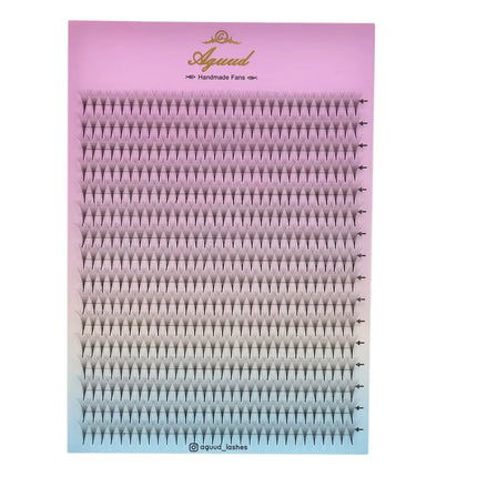 AGUUD New Style Super Narrow Thin Pointy Base Premade Lash Fans 4D 5D 6D 7D 8D XL Tray PBT Russian Volume Lashes Extension Fans