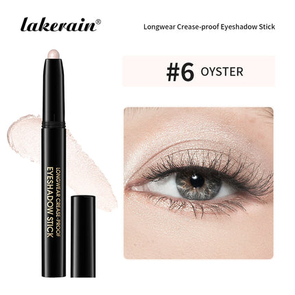 10 Colors Longwear Crease-proof Eyeshadow Pencil Stick Lasting Glitter Shimmer Matte Eye Shadow Highlighter Pen Eyes Makeup Too