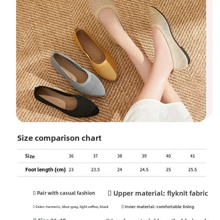2025 Spring Breathable Mesh Flats Shoes for Women Comfortable Slip on Casual Shoes Woman Lightweight Soft Bottom Loafers