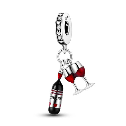 Classic 925 Sterling Coffee Cup Charms Tea Cup Beads Fit Original Bracelet Necklace Pendant Women Bracelet DIY Fine Jewelry Gift