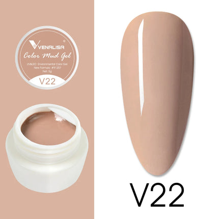 VENALISA Color Mud Gel Pure DIY Nail Art Design UV Gel Polish Professional Manicure Varnishes for Quality Artistry