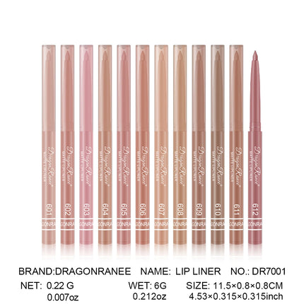 Lip Liner to Outline the Lip Shape, Novice-Friendly, Natural and Delicate, Pouty Lip Pencil, Waterproof, Matte, Nude Color Lip Liner